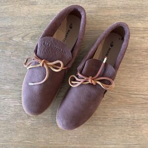 NEW Manitobah Men's Modern Moccasins-Leather-Barefoot Shoe-Size 10-Cocoa Brown